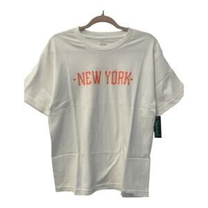 Women’s DIAMOND SUPPLY CO. New York Tee Shirt White Orange NEW Size XL